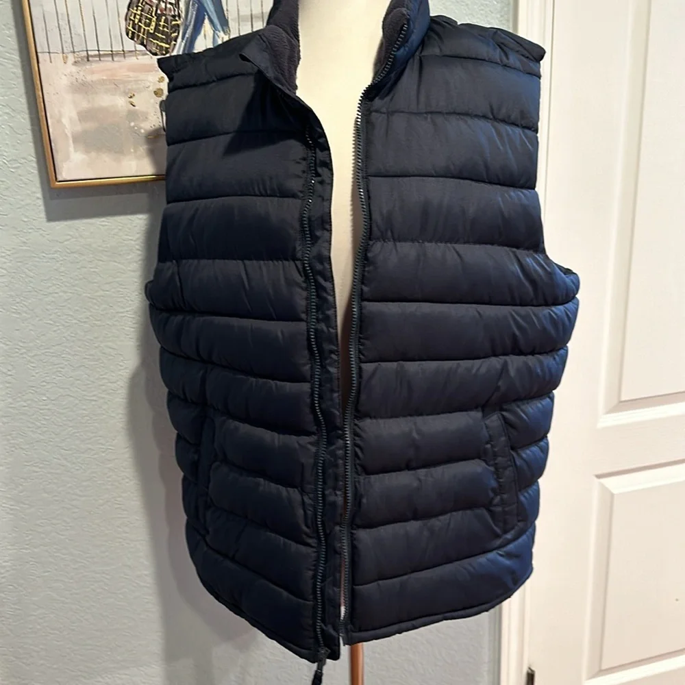 Mens Old Navy Puffer Zip-Up Vest • Sz XL • NEW!